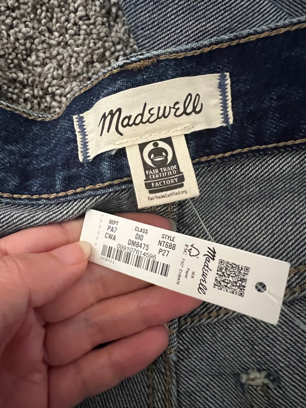 NWT Madewell Super Wide Leg Jeans - Picture 5 of 8